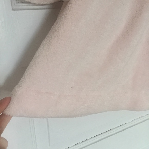 GAP Pale pink cozy hooded robe - Picture 7 of 11